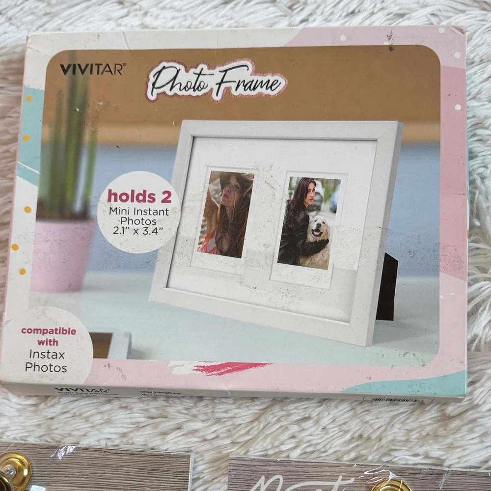 NEW Picture/Photo Frames: 2 Clip Frames, Mini and Instax Polaroid Double Frame